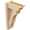 Ekena Millwork 5 1/2-in W x 12-in D x 20-in H Balboa Trad Rough Cedar Woodgrain TimberThane Outlooker, Primed Tan OUTUR055X12X20BOA04RCPR - alternate 5